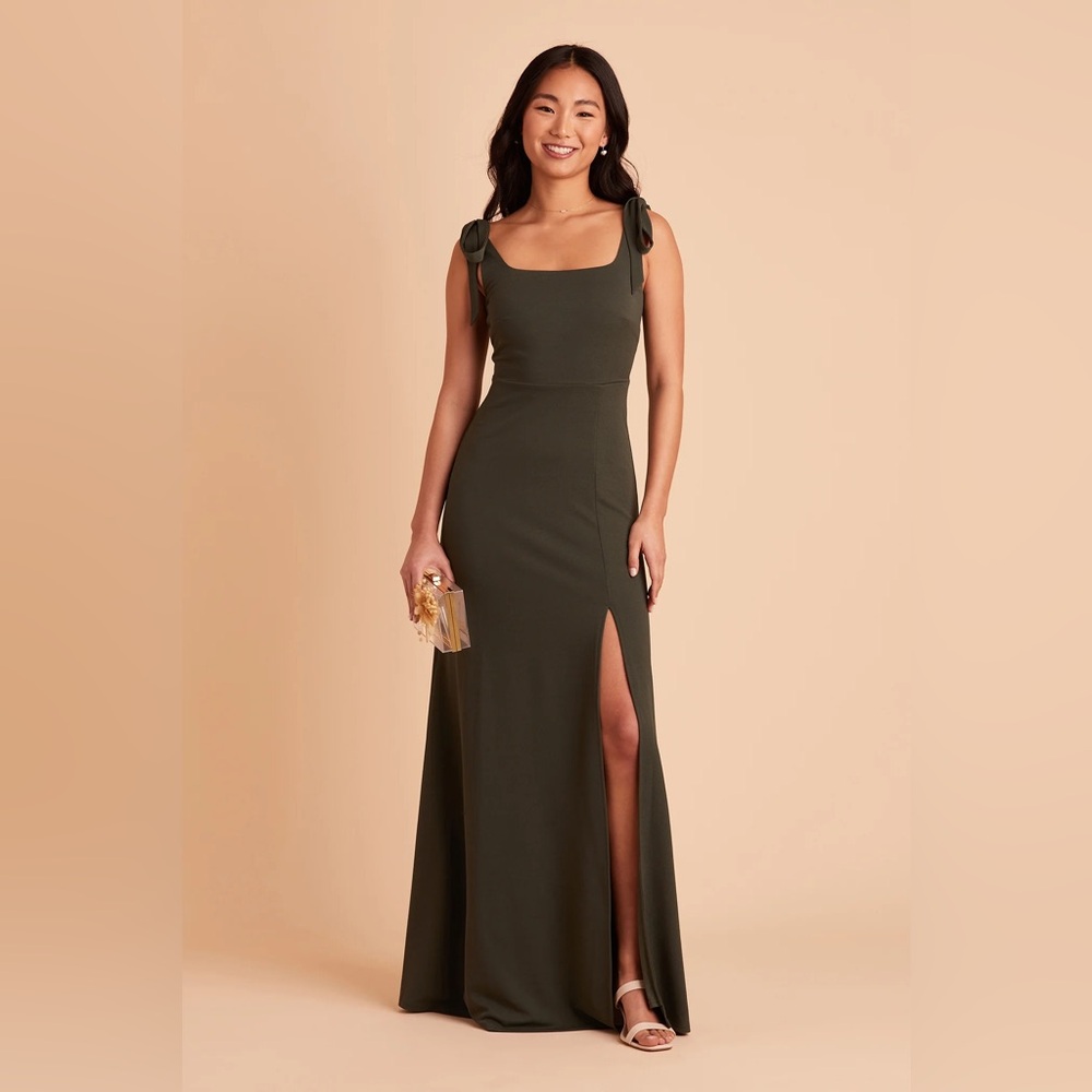 Olive Green Bridesmaids & Wedding Guest Dress